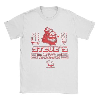 Steves Lava Vtipný Film Merch Pánské Dámské Tričko 100% Bavlna Tričko Grafický Potisk Kuřecí Žokej Tričko Oblečení