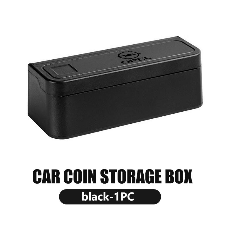 

Car Coin Holder Change Organizer Universal Storage Coin Money Dispenser Accessories For Opel Meriva Mokka Grandland Vectra