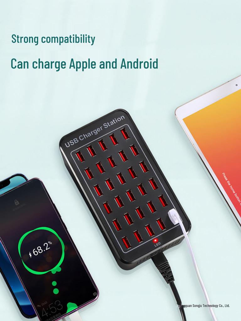 Fast Multi-Port USB Charger & Smart Desktop Charging Station