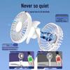 Portable Handheld Folding Fan - Rechargeable Mini Fan for Office & Classroom Desk