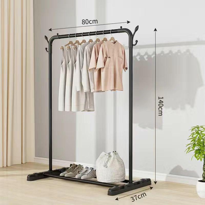 Bold Vertical Clothes Rack: Floor-Standing Drying Rod for Home or Balcony