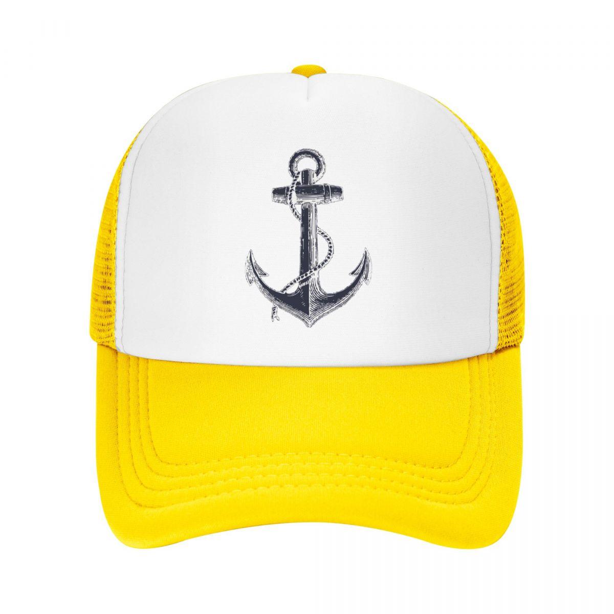 

Модная шляпа дальнобойщика с морским якорем, унисекс, WoUnisex, персонализированная регулируемая бейсболка для взрослых, матросская приключенческая бейсболка, уличные кепки Snapback Trucker Hat