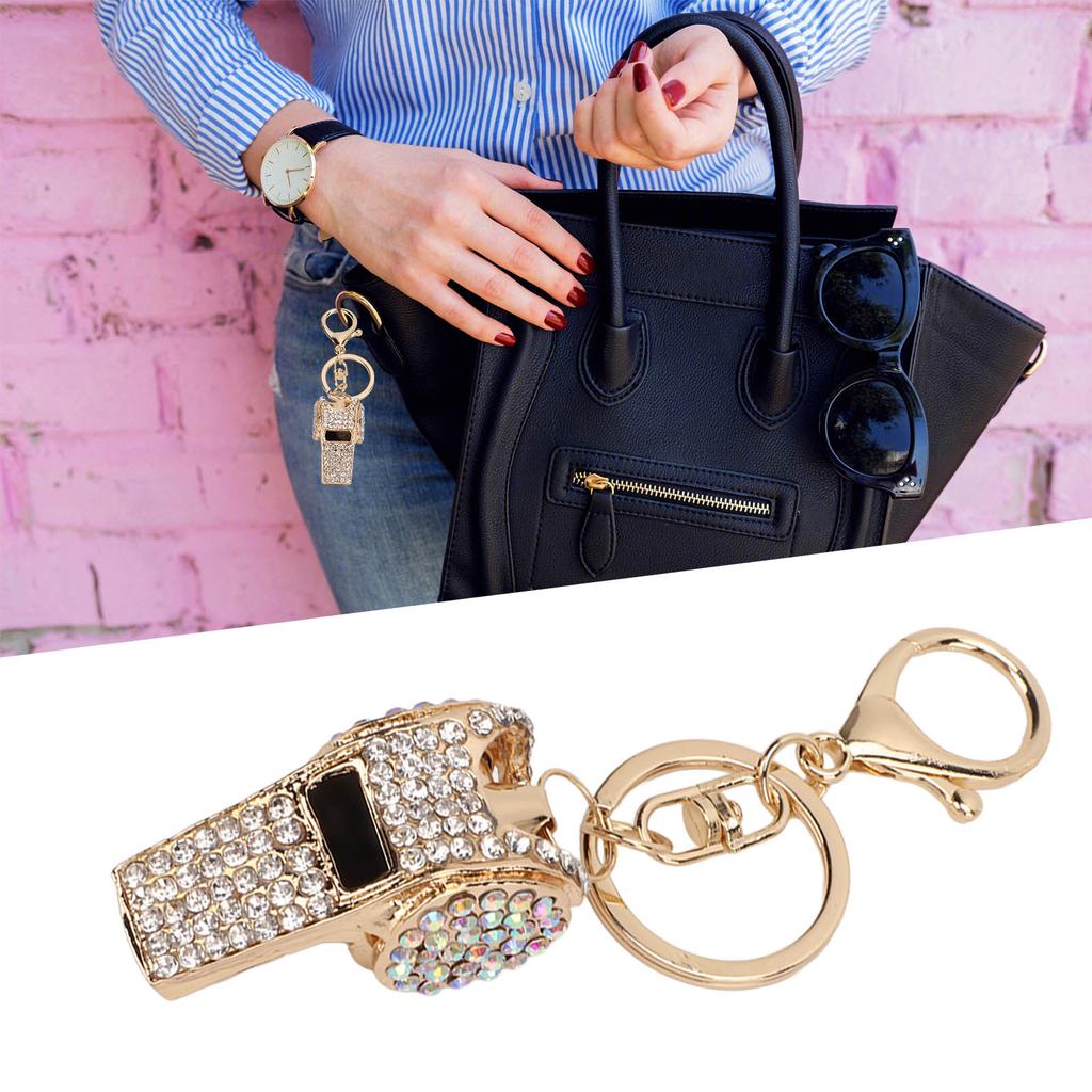 Keychain Zinc Alloy   Whistle Keychain Bag Decoration Ornament Metal Pendant Craft Jewelry Small Gift