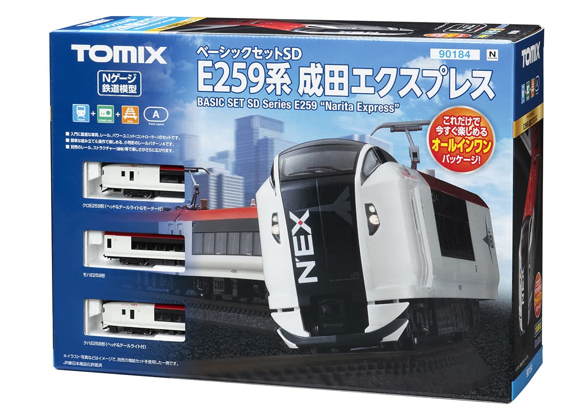 

Базовый набор TOMIX N Gauge SD E259 Series Narita Express 90184 для модели железной дороги. Вводный набор