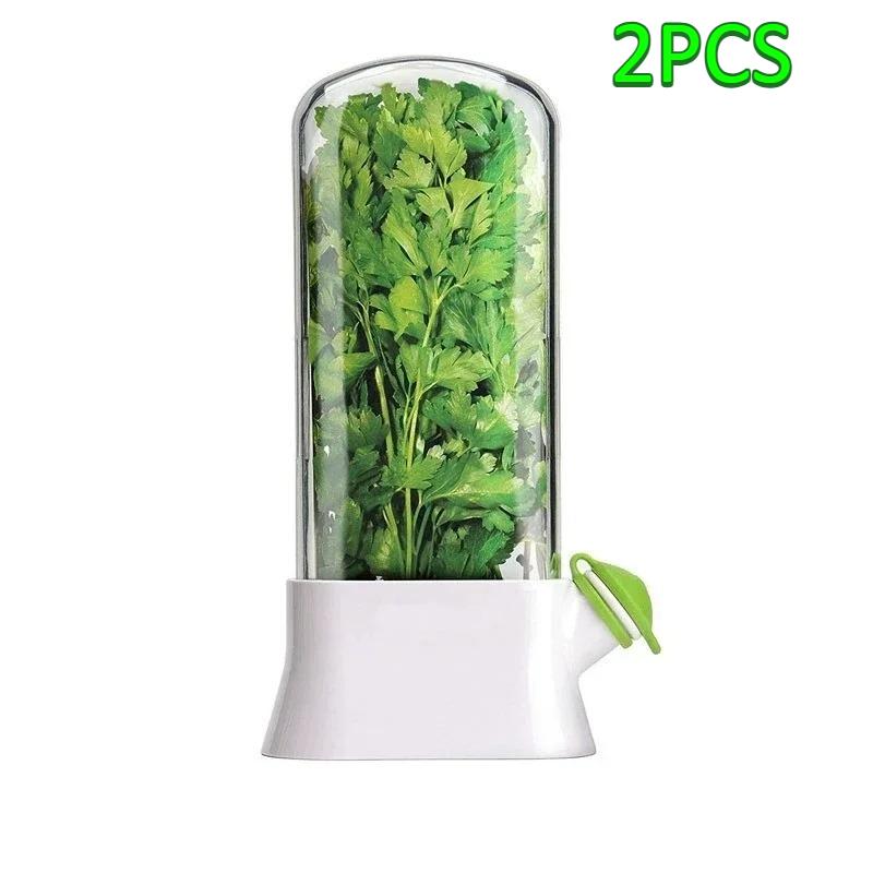 Kitchen Box Vegetable and Herb Crisper Freshness Extender Eco Friendly Material Container with Lid for Longer Lasting Produce