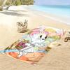 Classic Cartoon Duo: Tom Jerry beach towel Portable for travel beach Outdoor pool towel swim seaside beach printing Comfort Outdoor picnic beach mat