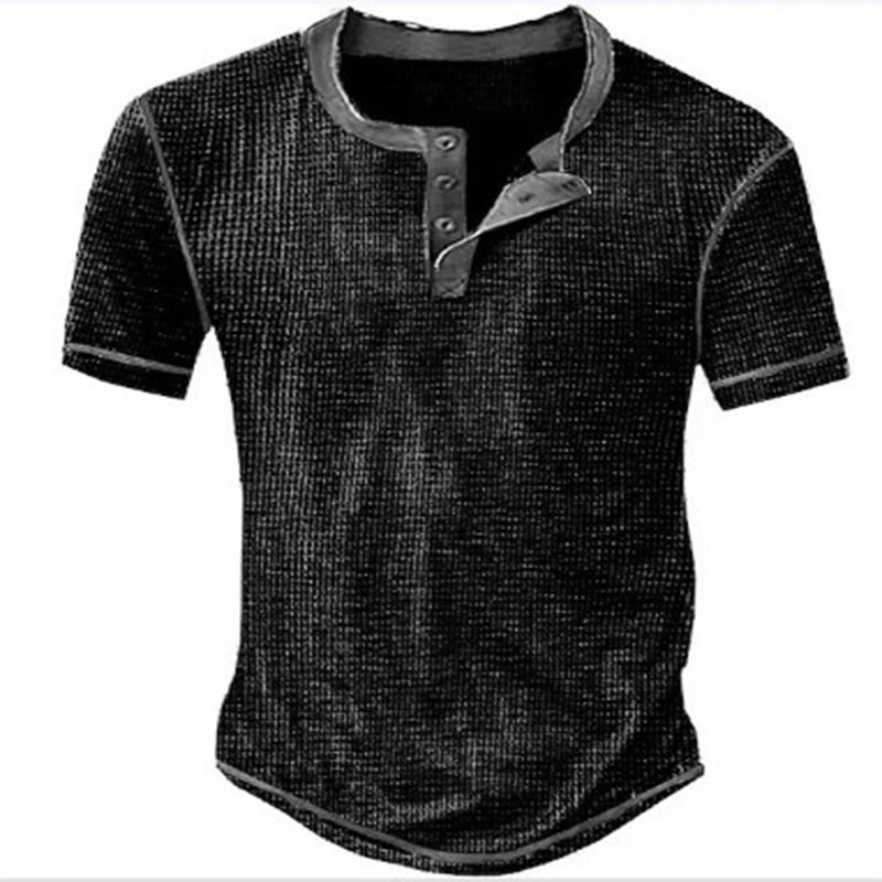 

Летняя футболка с воротником на пуговицах в тон, с коротким рукавом, повседневные топы для велоспорта и пешего туризма, мужские футболки