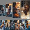 Soaring Eagle Hunting Phone Case For Samsung Galaxy S24 S23 S21 S20 FE S22 S26 Ultra S25 Edge S10 Plus Cover Clear TPU Capa Shel