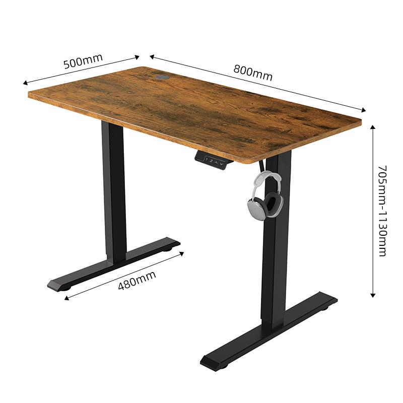 Escritorio Eléctrico de Altura Ajustable para Sentarse y Estar de Pie con Motor Único