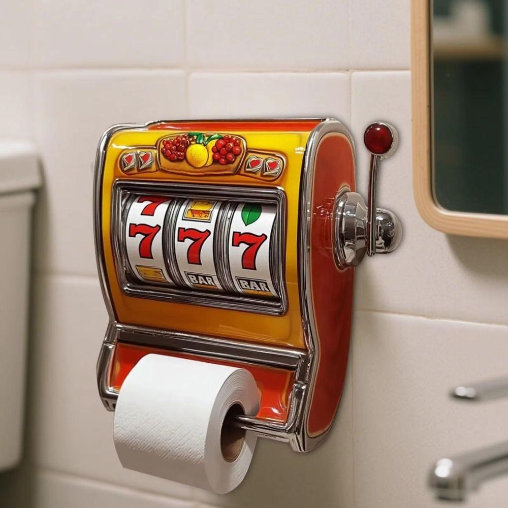 Decorative Toilet Roll Holder Fun Tissue Shelf Retro Wall-Mounted Paper Holder  Home