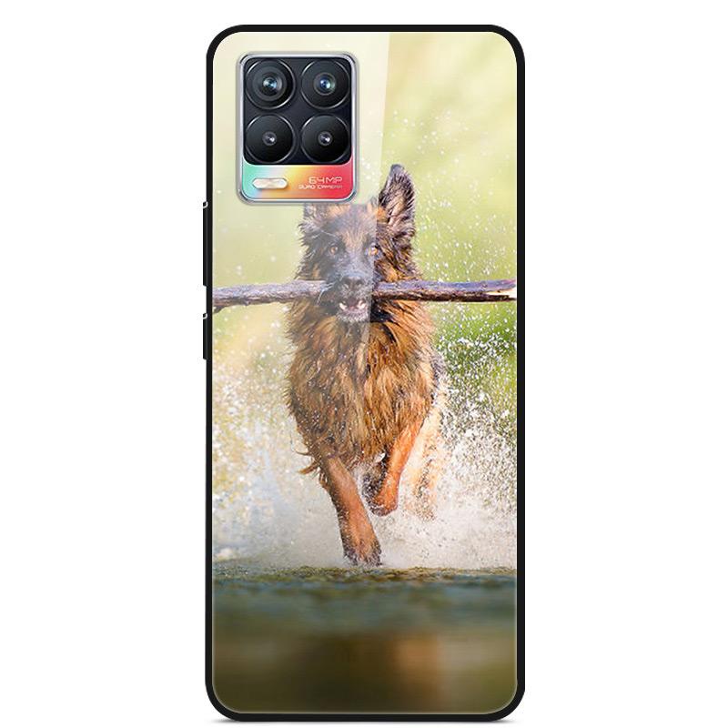 Glass Back Cover For Realme 8 Pro Case Tempered Glass Case For Realme 8 Pro 8i Realme 8 5G Phone Case Cover Realme8 5G Pro Funda