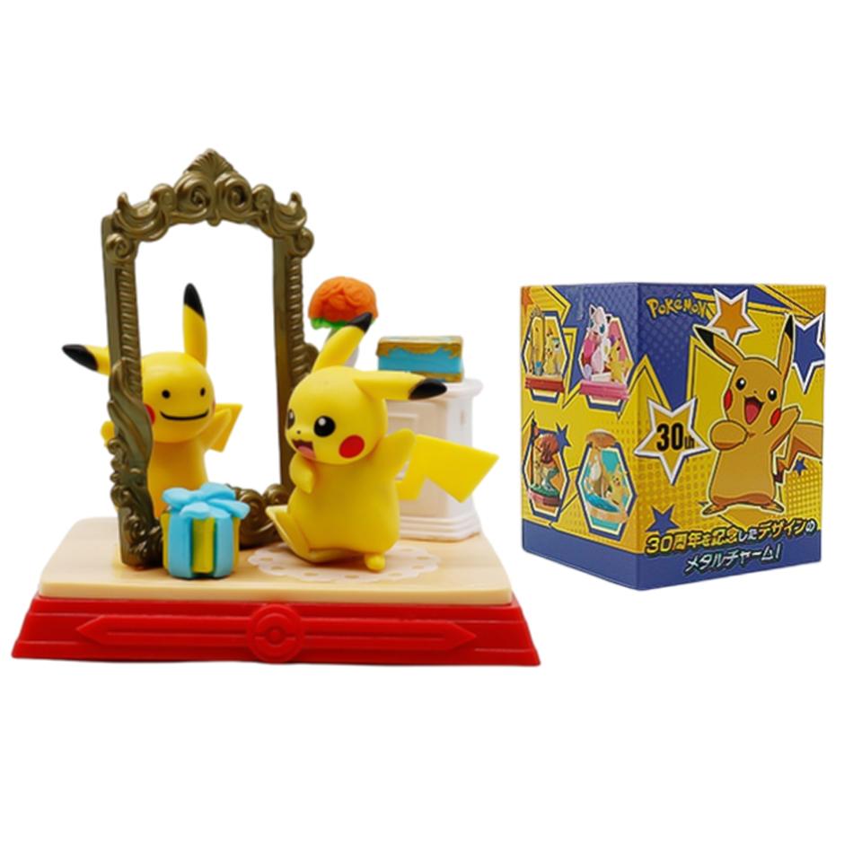 

1-6pcs Pok é mon Blind Box 30th Anniversary Commemorative Edition Pikachu Anime Models Desktop Decorations Pok é mon Toys gifts