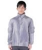 Mizuno Outdoor Travel Walking Wear Pocketable Trail Jacket B2ME0006 Blue Stripe Japan M To Japanese Size & (Go To) Men's (equivalent M)