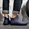 Rubber Rain Boots for Women Men, Round Toe Ankle Boots  Perfect for Gardening, Fishing, Rain Day