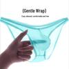 Men's Ultra-Light Ice Silk Transparent Thong Briefs