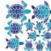 Sets Sea Turtle Wall Decal Sticker Decorative Decoration Peel and Sticky Underwater for Home