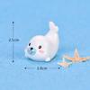 Kawaii Unicorn Seals Cute Animals Mini Resin Figurines Aquarium Decoration Fish Ornaments Artificial DIY Miniature Decor Toys