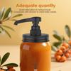 4 Stück Edelstahl Glas Sirup Spender Pumpe Deckel Einfach zu installieren Honig Saucenspender Injektor Deckel Langlebiger Kaffeesirup