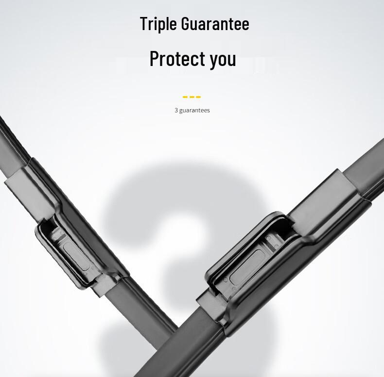 2019 FAW Bestune T77 Frameless Silent Wiper with T33 Front & Rear Rubber Strip