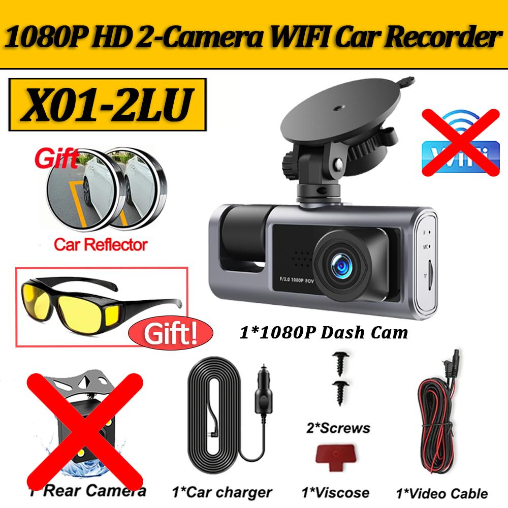

1080P Dash Cam для автомобилей DVR WIFI 3 камеры Автомобильный регистратор Камера заднего вида для автомобиля Ночное видение Черный ящик Автомобильный аксессуар NONE