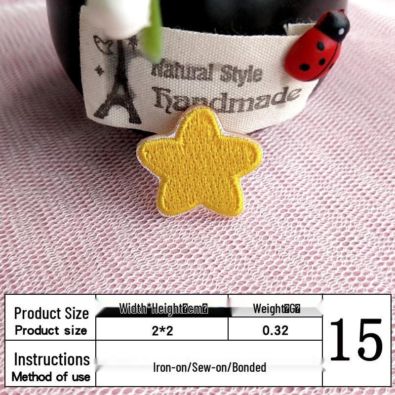 In Stock: Cute Mini Star Embroidery Patch for Clothing Decoration