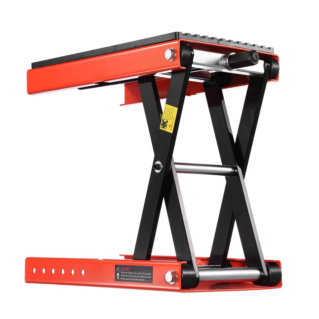 VEVOR Motorcycle Lift, 1200lbs Weight Capacity, Wide Deck Motorcycle Scissor Jack, 4.1-15 In Height Range
