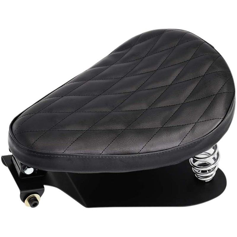 Black Leather Driver Driver Solo Seat For Sportster 883 1990-2013 Saddle Suitable Cruiser Bobber Chopper