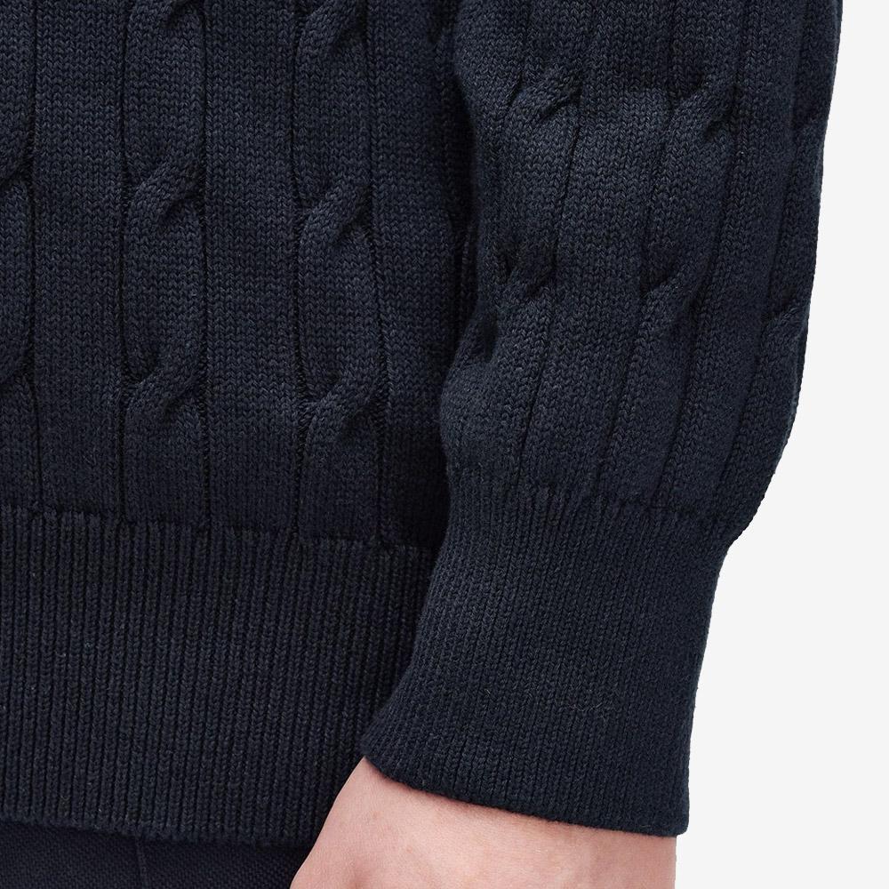FRED PERRY [Club House] Tennis Badge Cable Knit - Navy Afpm2531531-608