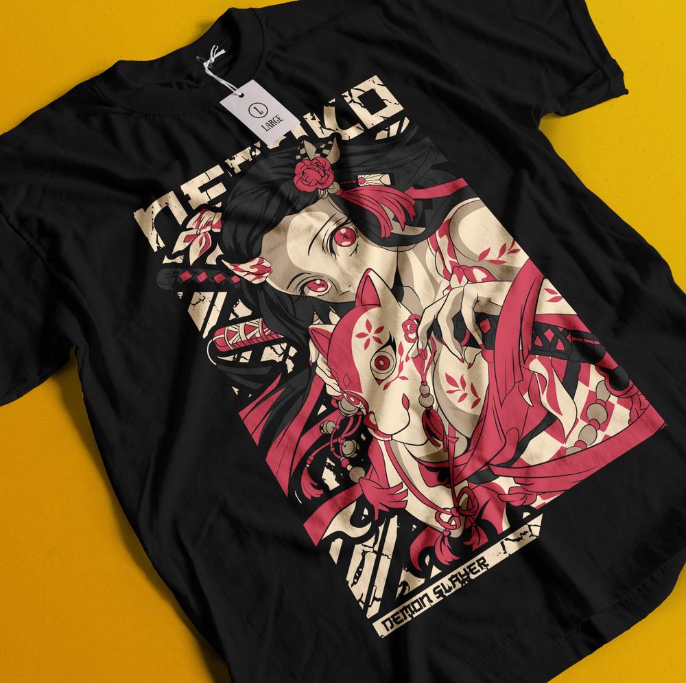 

Demon Slayer Shirt Nezuko Tshirt Tanjiro T-Shirt Muzan Doma Tee Inosuke Zenitsu M