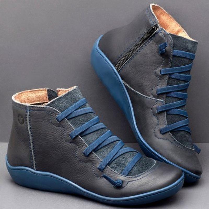 Women's Shoes Martin Boots Women's High Top Versatile Short Boots Women's Casual Boots Flat Tooling Women's Boots Large Size