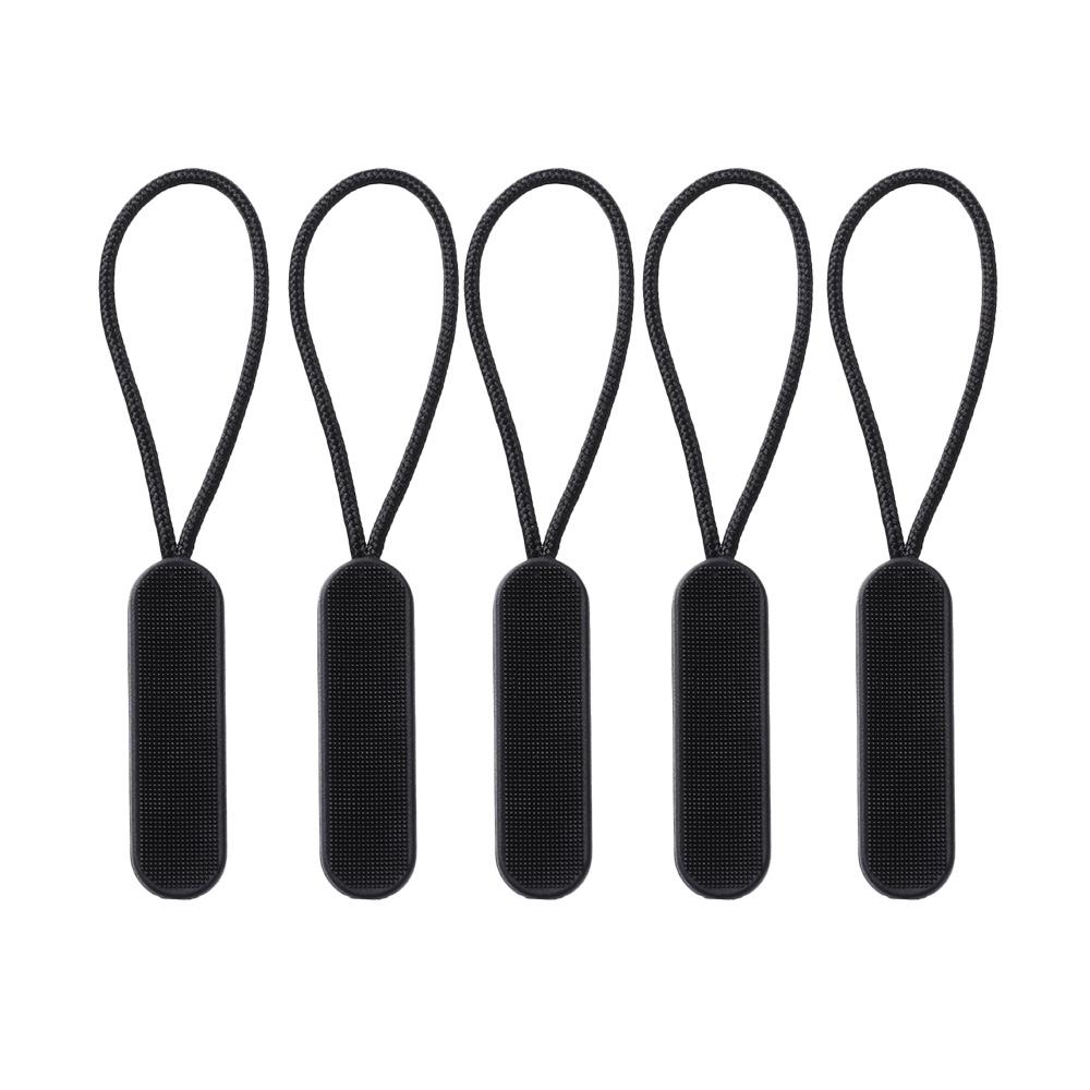 5Pcs Zipper Pull Puller End Fit Rope Tag Fixer Zip Cord Tab Replacement Clip Broken Buckle Bag Suitcase Tent Backpack Accessory
