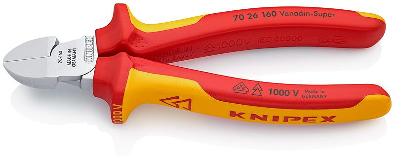 Insulated Side Cutting Pliers 160Mm - Kn 70 26 160