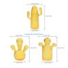 Y3NA Cactus Shaped Flower Vase Glass Pen Bottle Flower Arrangement Home Decorations