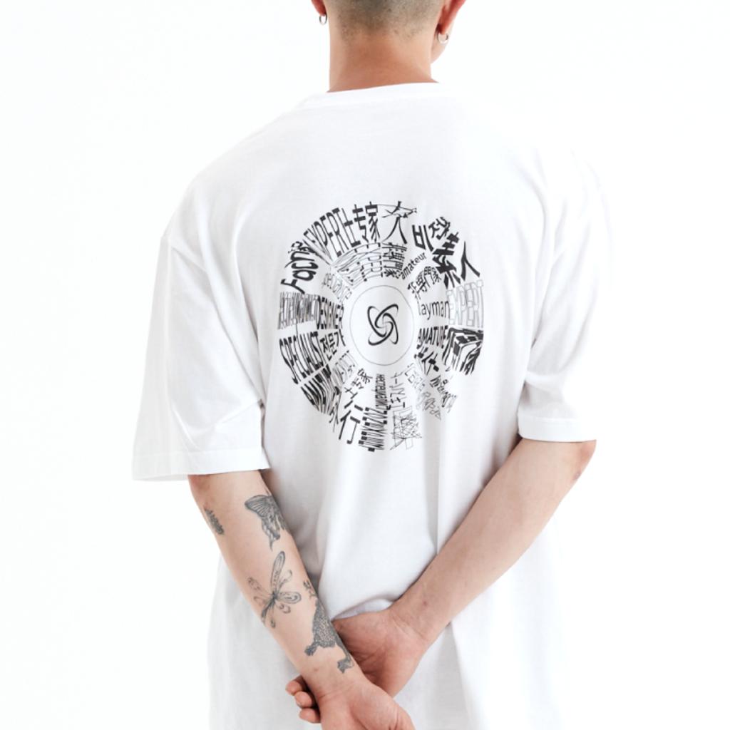 Sogen Back Printing Circle T-Shirts White
