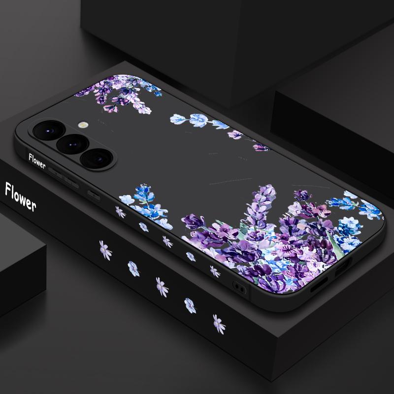 Soft TPU Flower Pattern Case For Samsung Galaxy S25 S22 S23 S24 Ultra S24 FE A56 A55 A53 A54 A15 A16 A36 5G Silicone Phone Cover