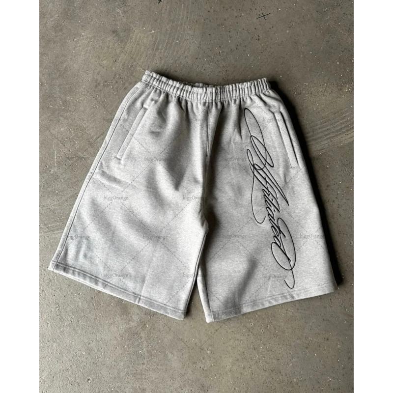 Americké Kraťasy Pánské Y2K Retro Ležérní High Street Trendy Vysoký Pas Oversized Rovné Ležérní Kraťasy