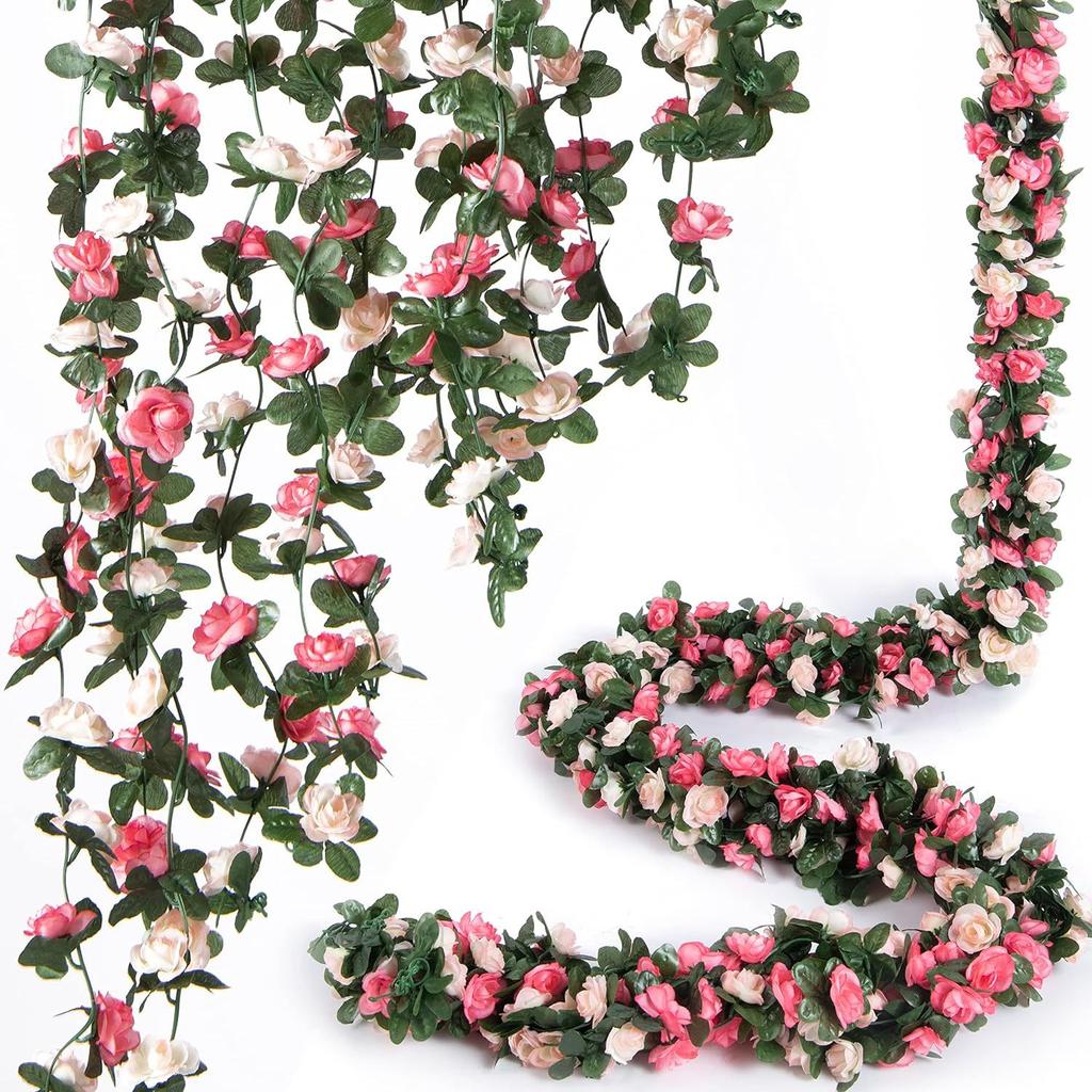 Simulation Flower Small Rose Flower Vine Home Decoration Ceiling Small Peony Flower Rattan Wedding Winding Wall Hanging