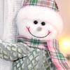 Kreative Weihnachts-Raffhalter: Schneemann & Alter Mann Cartoon Ornamente