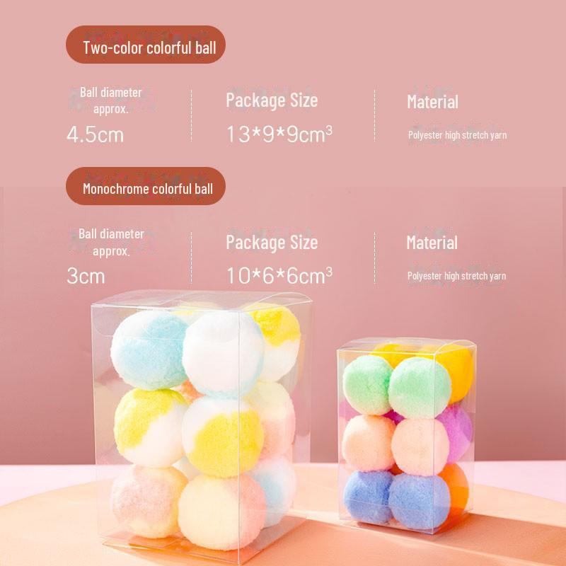 Self-Entertainment Cat Toy: Silent Plush Ball & Bite-Resistant Stick for Kittens