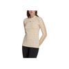 adidas Originals Round Neck Pullover Logo Embroidered Long Sleeve T-Shirt Women Tops Yellow White IA3915