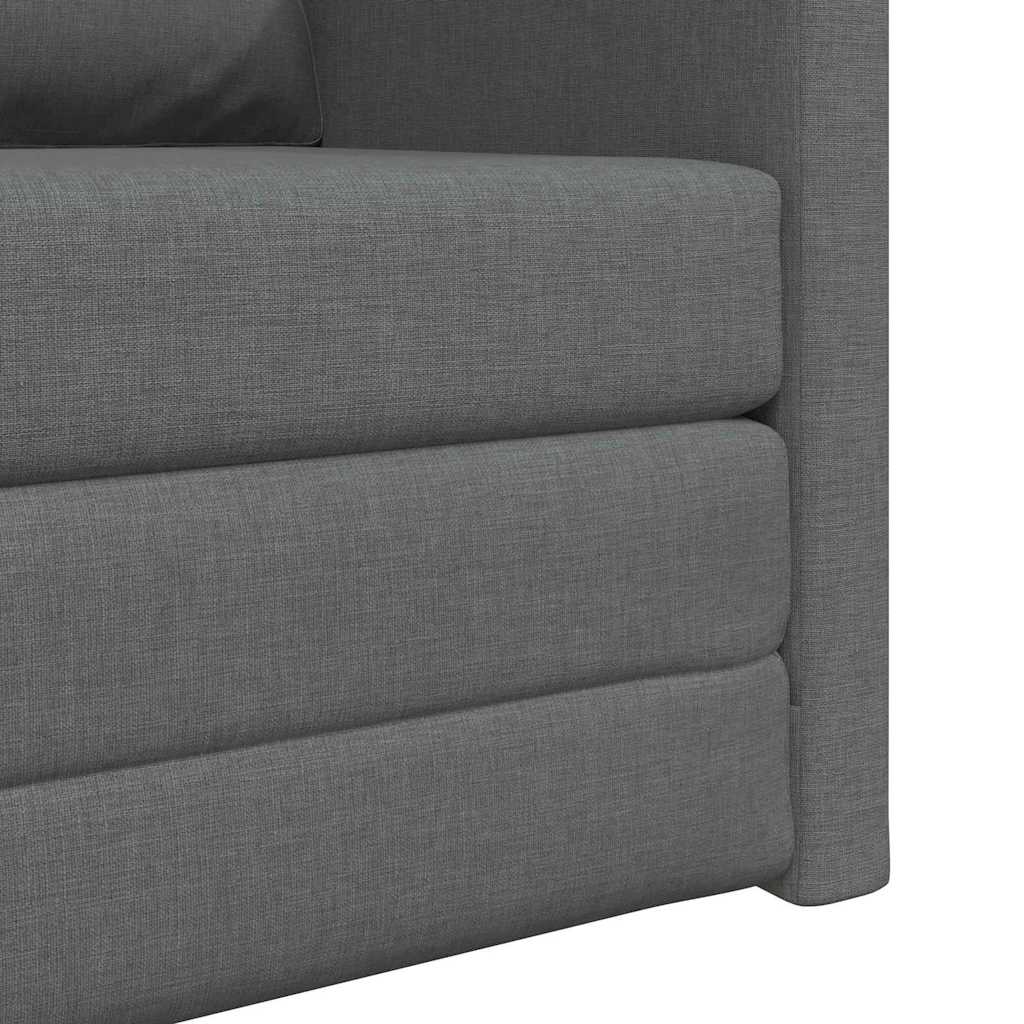 Sleeper Sofa 60 Cm Dark Grey Fabric
