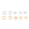 Multi-Size Electroplated CCB Plastic Large-Hole Beads for DIY Jewelry Crafting