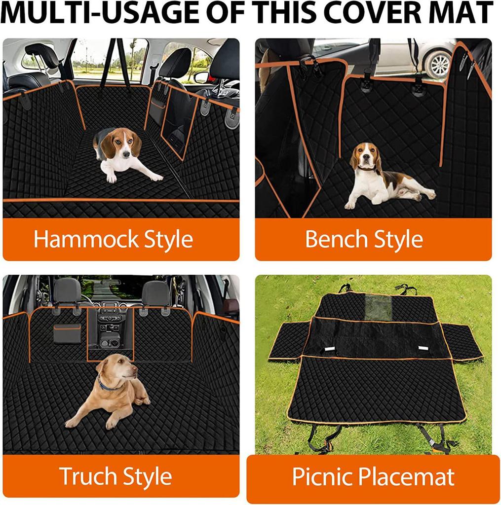 Waterproof, Anti-Dirt Pet Car Seat Cover and Thick Dog Cushion