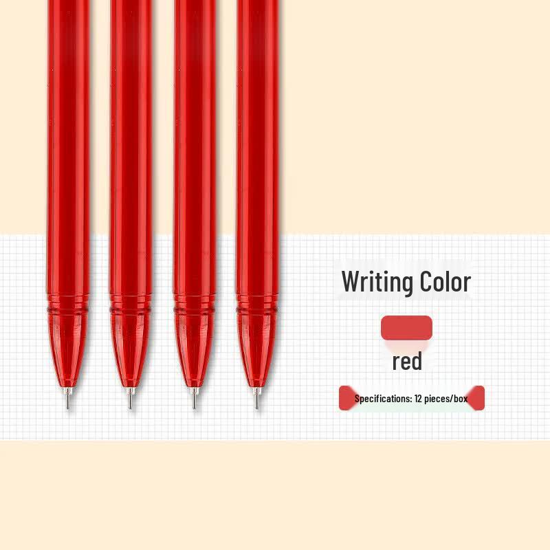 M&G Superior Quality 0.5mm Red Gel Pen Set
