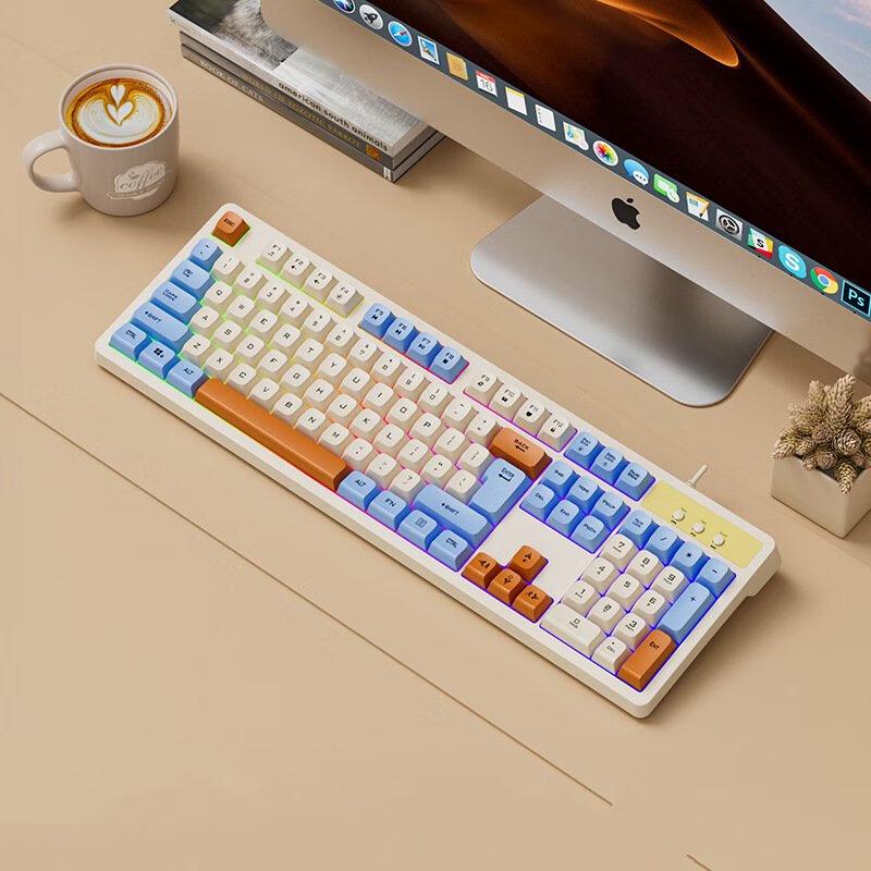 Qisha Mechanical Feel Wired Gaming Keyboard