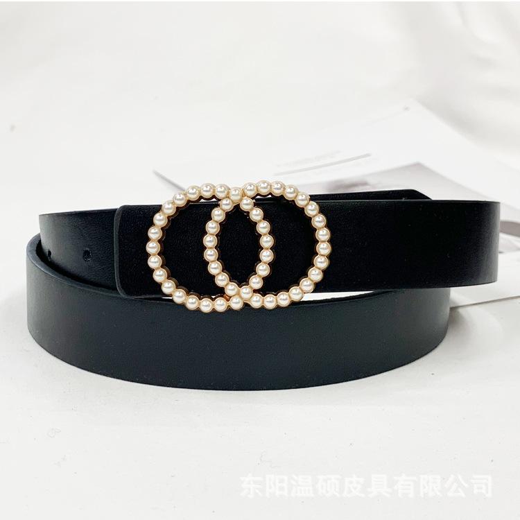 Fashion Women PU Waist Band Thin Elastic Waist Belt Dress Apparel Accessories