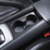 Water Cup Holder Decor Cover Panel Sticker Carbon Fiber For Chevy Camaro 2010-15