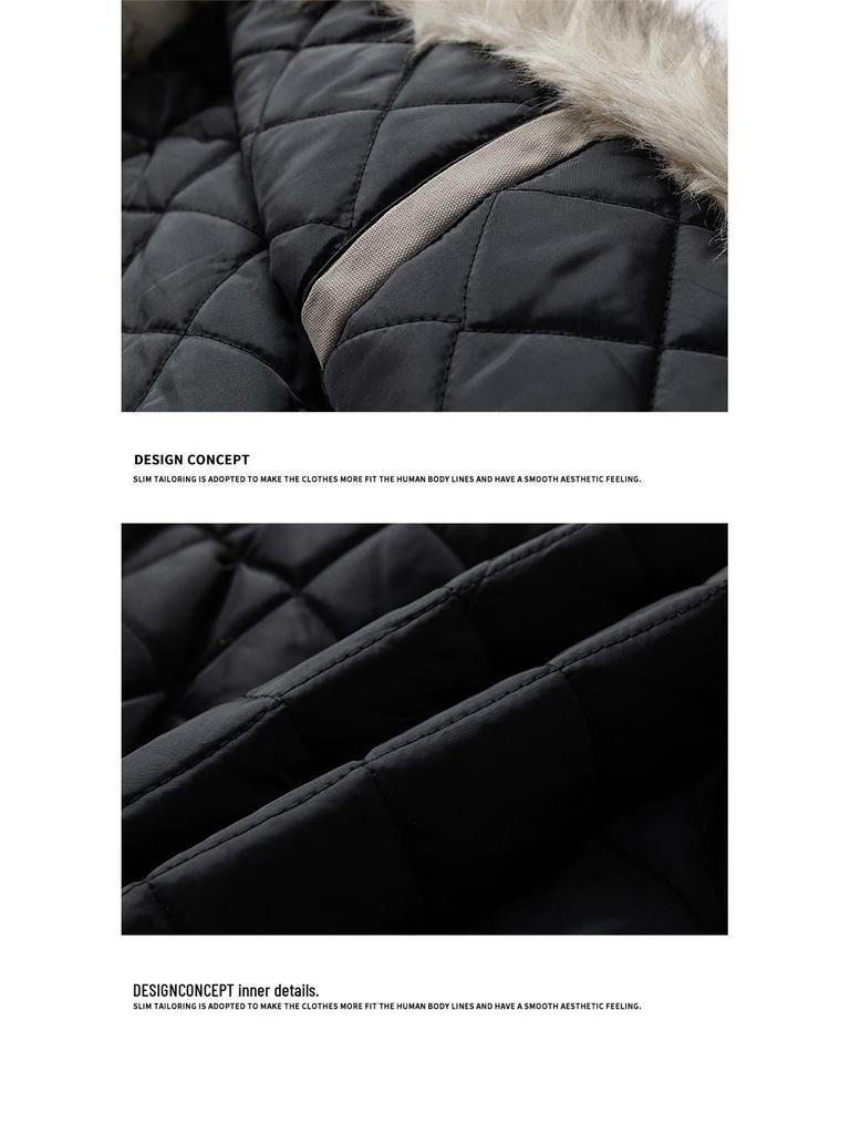 Unisex Thick Plush Vulture Hooded Cotton Winter Jacket