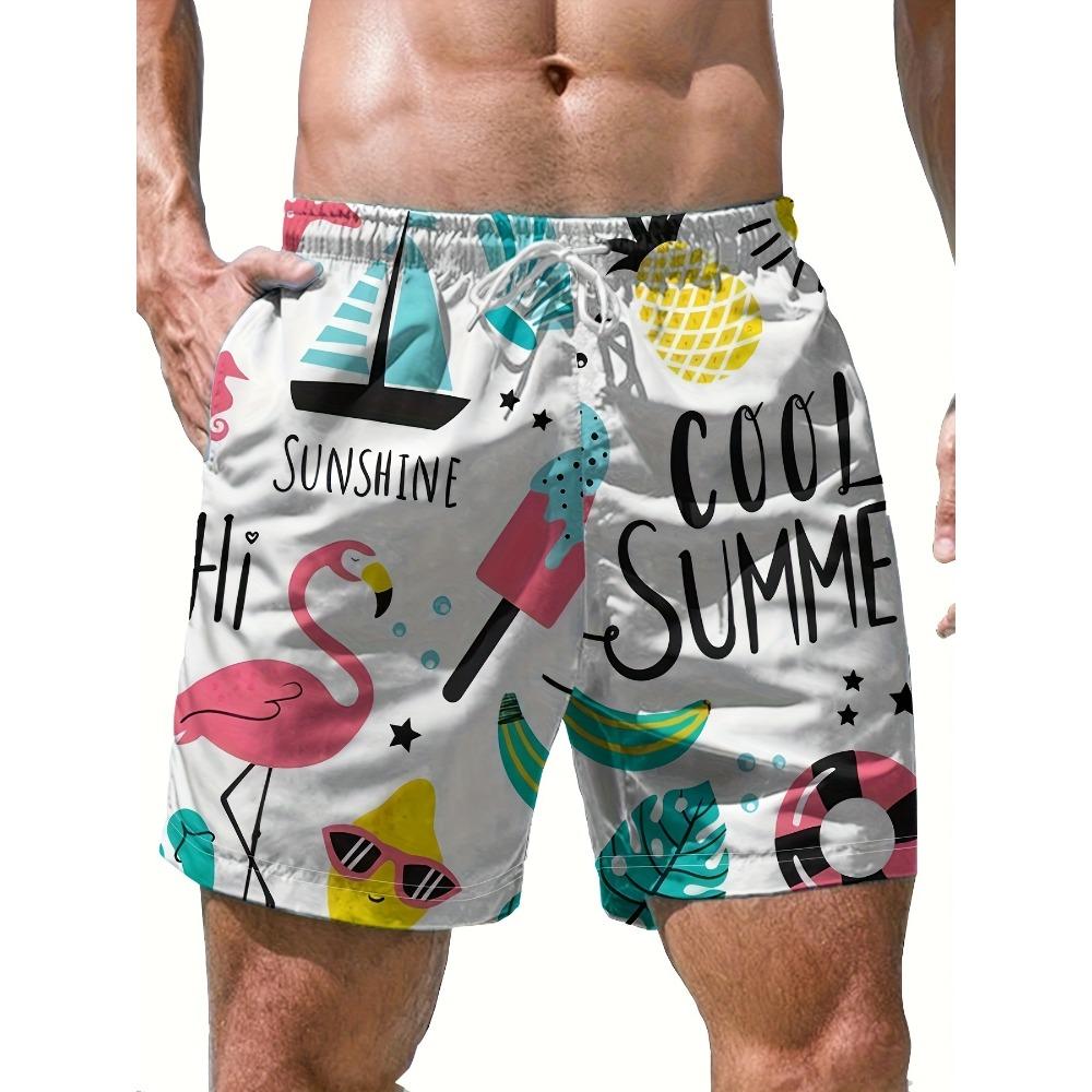 3D Digitally Printed Teen Men's Shorts, Multifunctional and Breathable