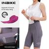 INBIKE Women's Cycling Bibs Pants High-waisted Summer Bike Shorts with Straps Shock Absorbing Bicycle Shorts MTB Cycling Clothes